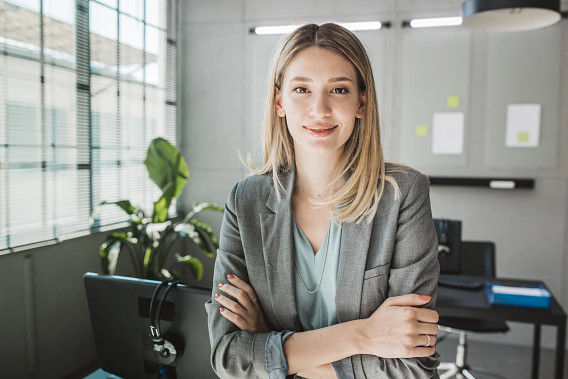 woman in office